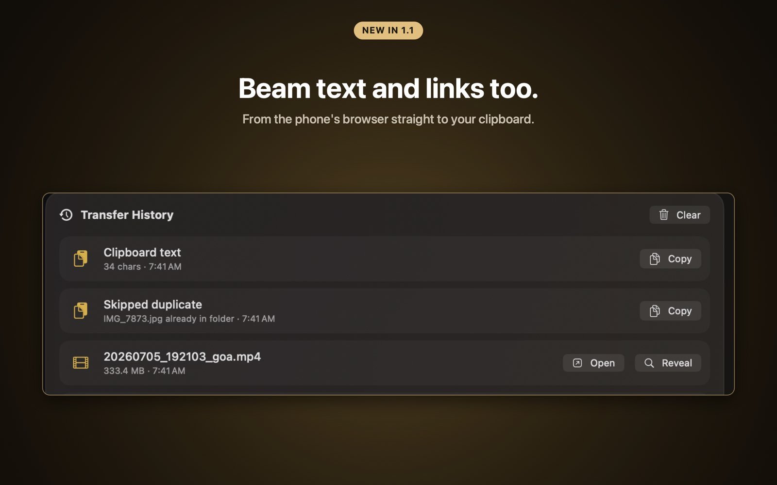 Photos from an Android phone arriving in a chosen folder on a Mac at full quality